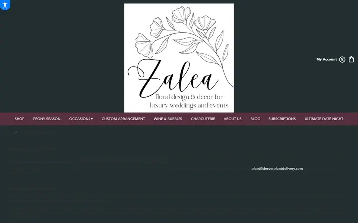 /accessibility-statement — Zalea Flowers (located inside the plant gallery)