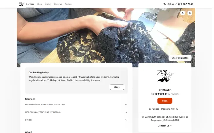 Website of ZhStudio