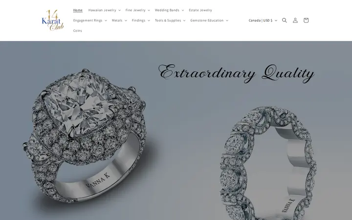 Website of 14 Karat Club