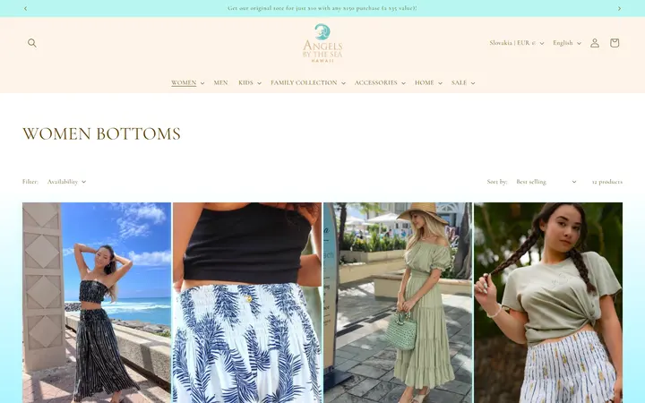 /collections/bottoms — Angels by the Sea Hawaii