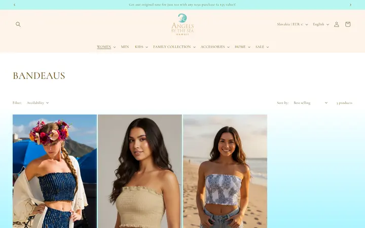 /collections/bandeau — Angels by the Sea Hawaii