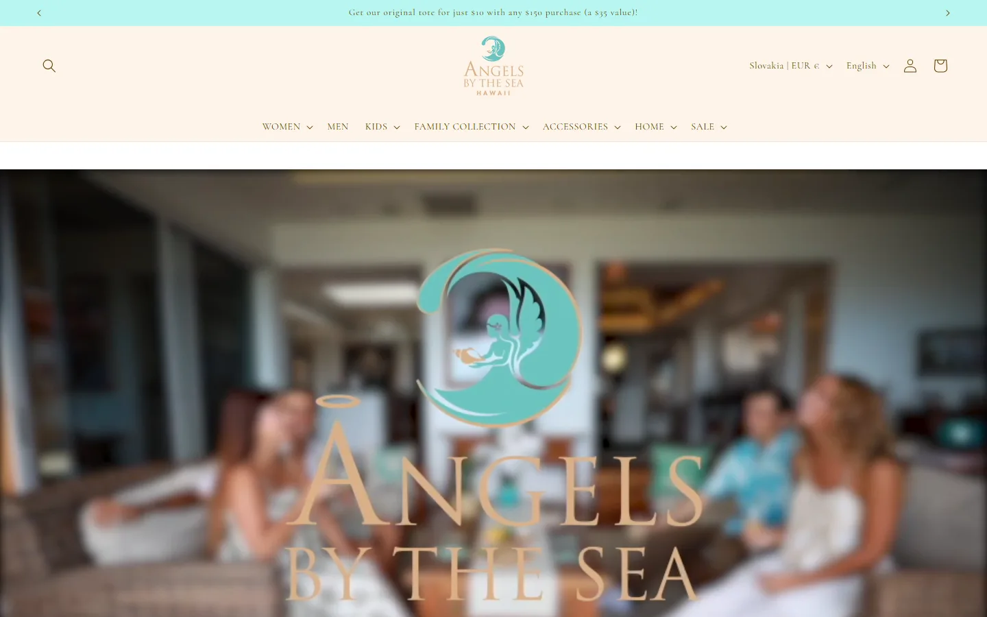 Captured website of Angels by the Sea Hawaii