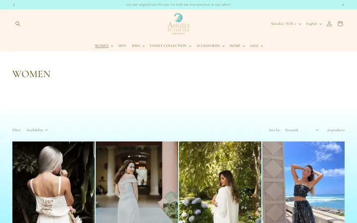 /collections/womens-1 — Angels by the Sea Hawaii