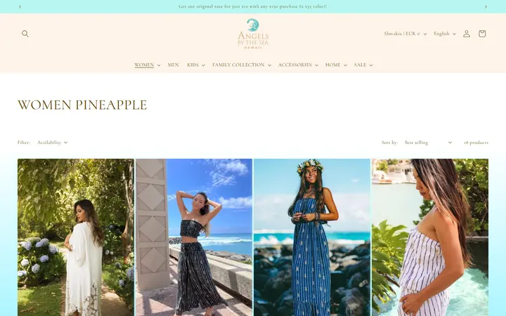 /collections/womens-pineapple — Angels by the Sea Hawaii
