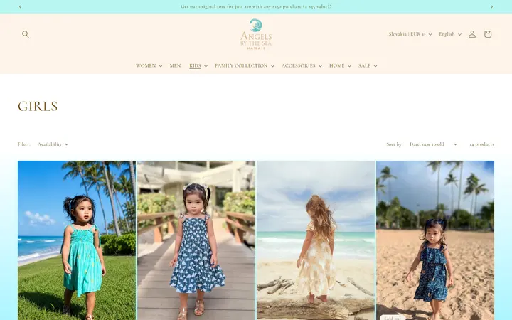 /collections/girls — Angels by the Sea Hawaii