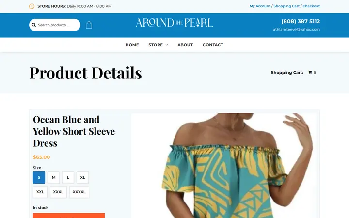 /product/Ocean-Blue-and-Yellow-Short-Sleeve-Dress — Around The Pearl