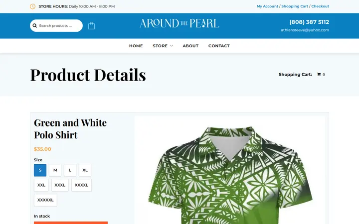 /product/Green-and-White-Polo-Shirt — Around The Pearl