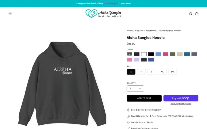 /collections/apparel-stickers/products/aloha-bangles-hoodie — Aloha Bangles