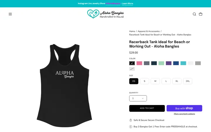 /collections/apparel-stickers/products/aloha-bangles-racerback-tank — Aloha Bangles