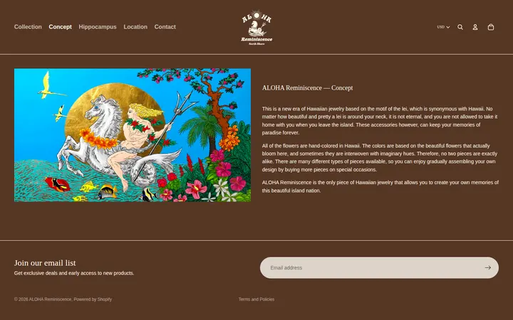 /pages/concept — ALOHA Reminiscence Hawaii