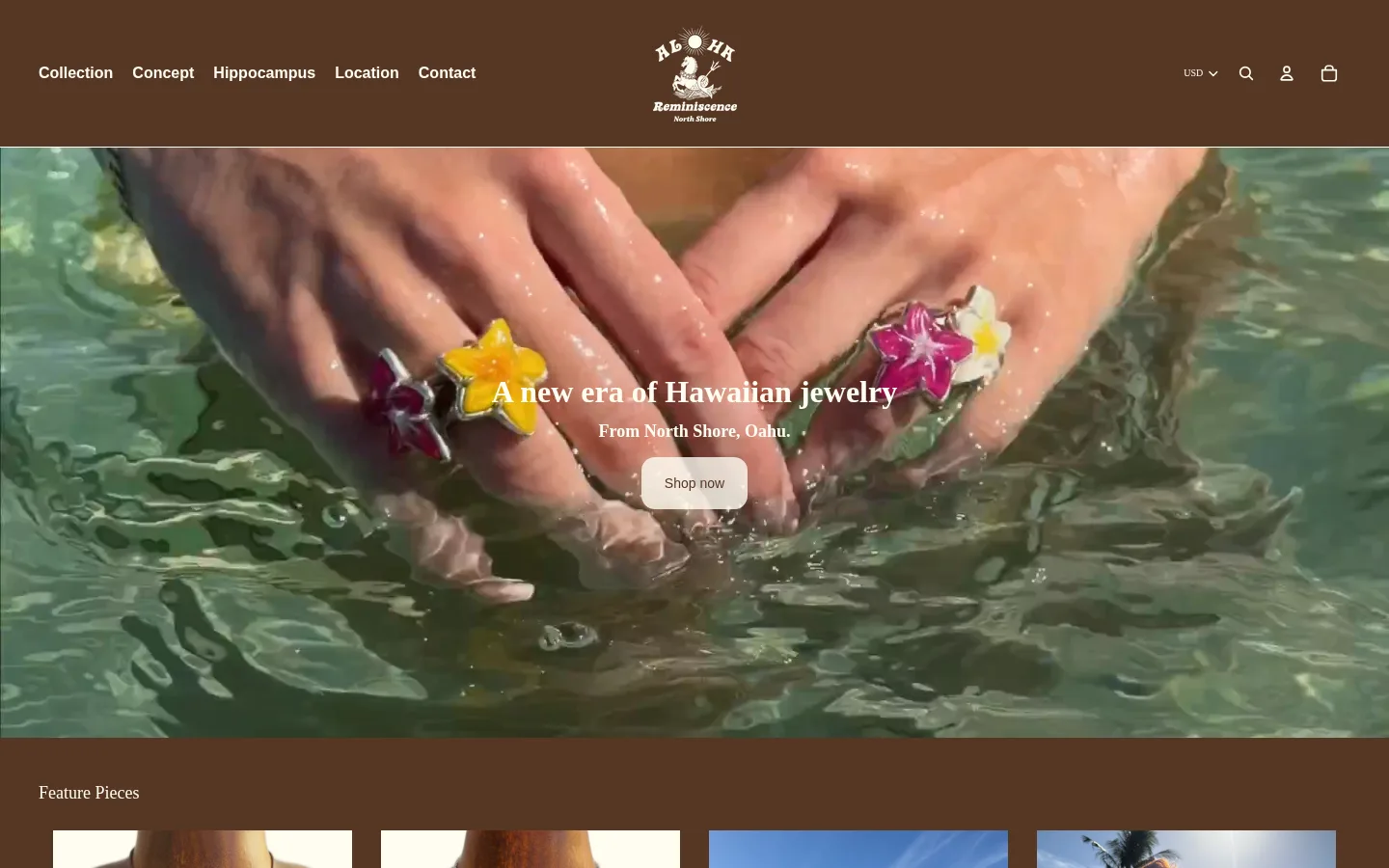 Captured website of ALOHA Reminiscence Hawaii