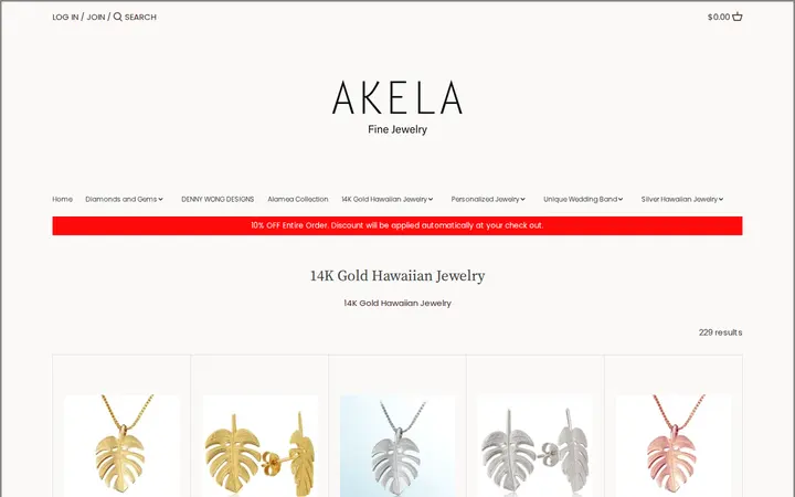 /collections/14k-gold-hawaiian-jewelry — Akela Jewelry