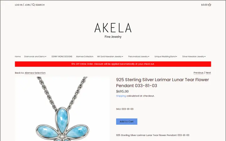 /collections/alamea-collection/products/925-sterling-silver-larimar-lunar-tear-flower-pendant-033-81-03 — Akela Jewelry