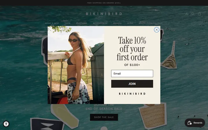 Website of bikinibird Ko Olina