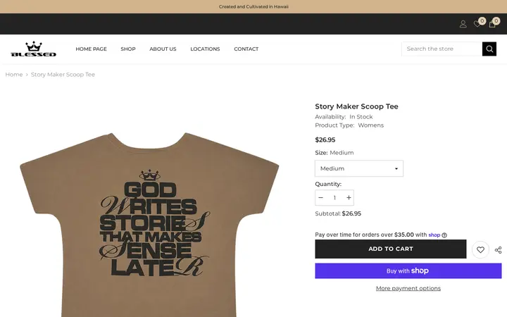 /products/story-maker-scoop-tee — The Blessed Life