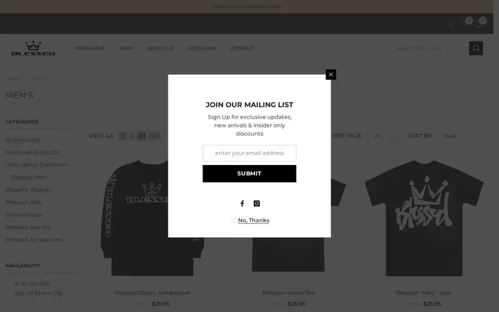 /collections/mens — The Blessed Life