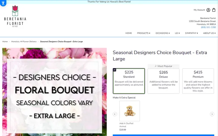 /honolulu-beretania-florist/seasonal-designers-choice-bouquet-extra-large.html — Beretania Florist