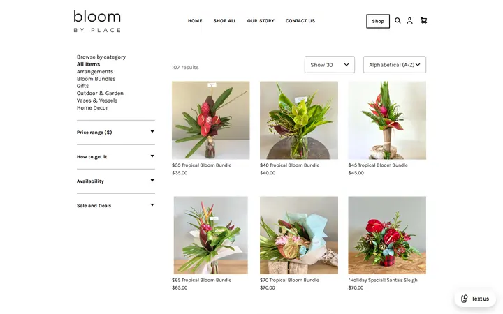 /s/shop — bloom by Place