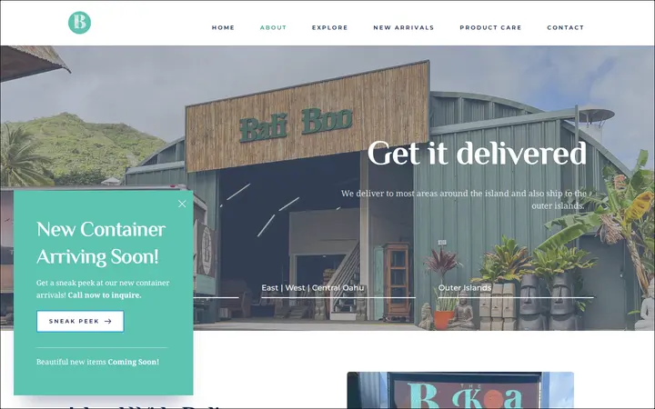 /delivery — Bali Boo Living