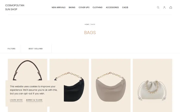 /collections/bags — Cosmopolitan Sun Shop
