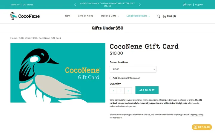 /collections/gifts-under-50/products/coconene-gift-card-1 — CocoNene - Ko Olina