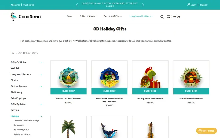 /collections/3d-holiday-gifts — CocoNene - Ko Olina