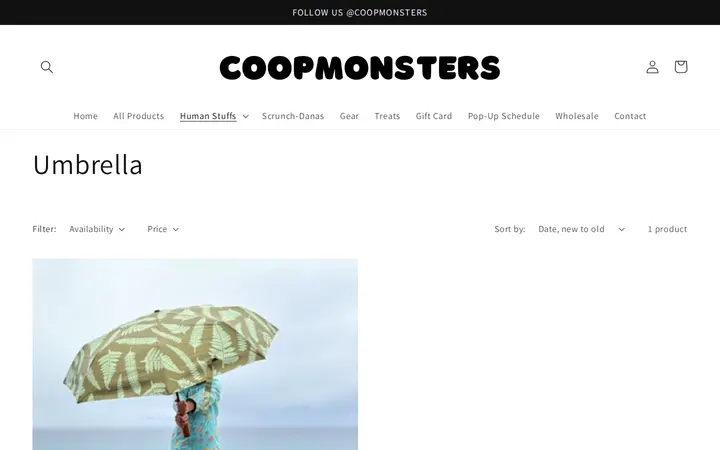 /collections/umbrella — Coopmonsters