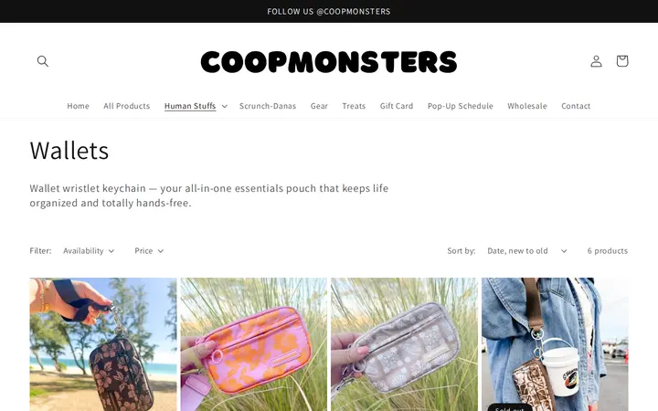 /collections/wallets — Coopmonsters