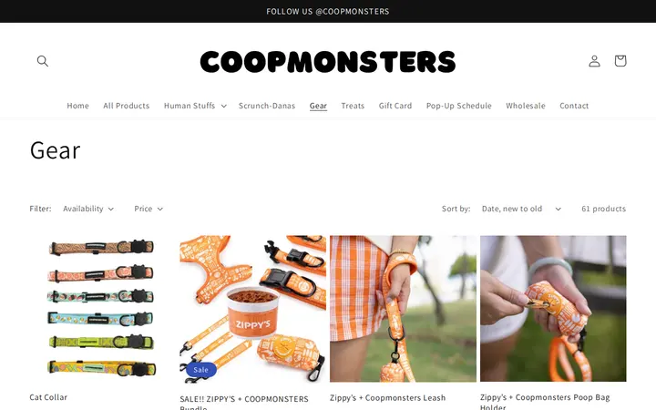 /collections/gear — Coopmonsters