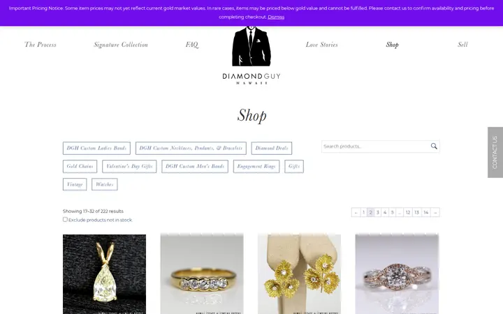 /shop/page/2 — Diamond Guy Hawaii