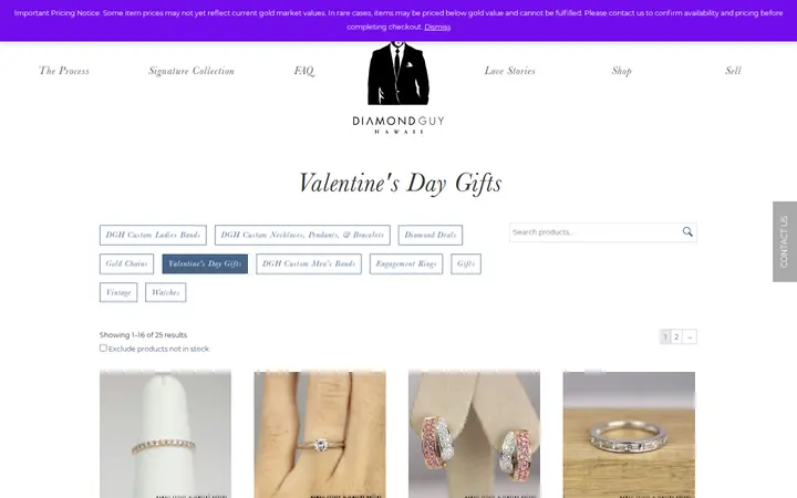 /product-category/valentines-gifts — Diamond Guy Hawaii