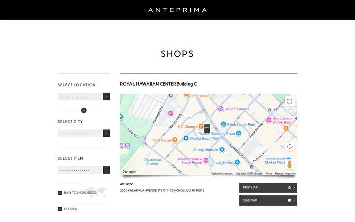 Website of ANTEPRIMA Wirebag