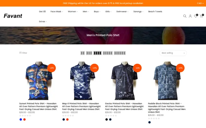 /collections/polo-printed-shirt — Hawaii Beachwear & Fashion