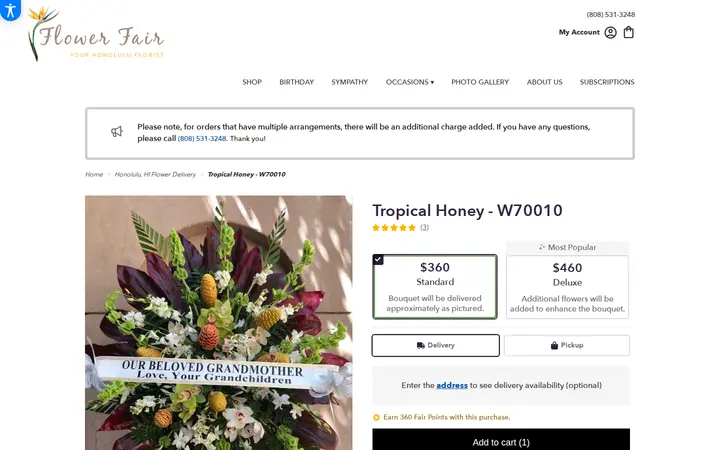 /honolulu-flower-fair/tropical-honey-w70010.html — Flower Fair
