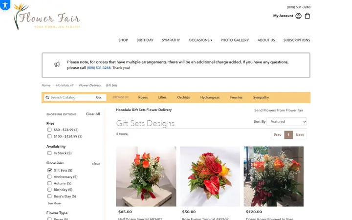 /honolulu-florist-flower-delivery/gift-sets-flowers — Flower Fair