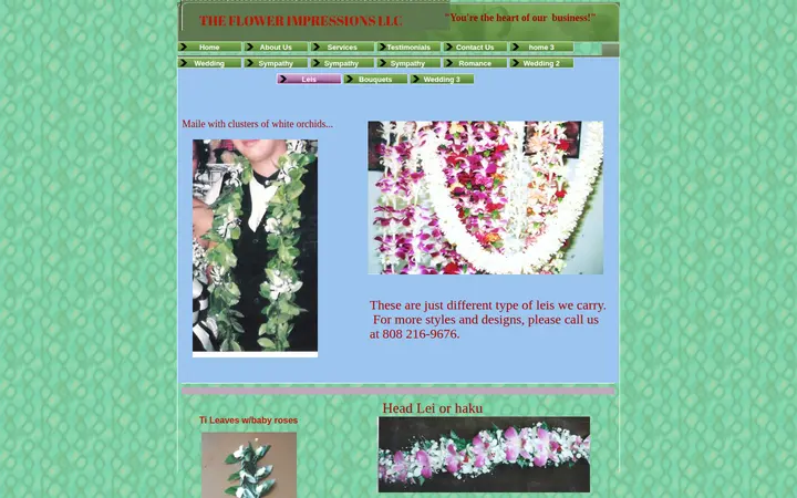 /Leis.html — The Flower Impressions LLC