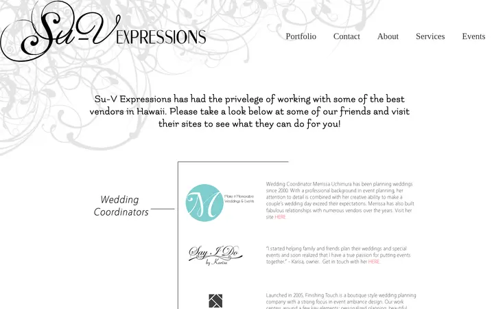 /vendors.html — Su-V Expressions