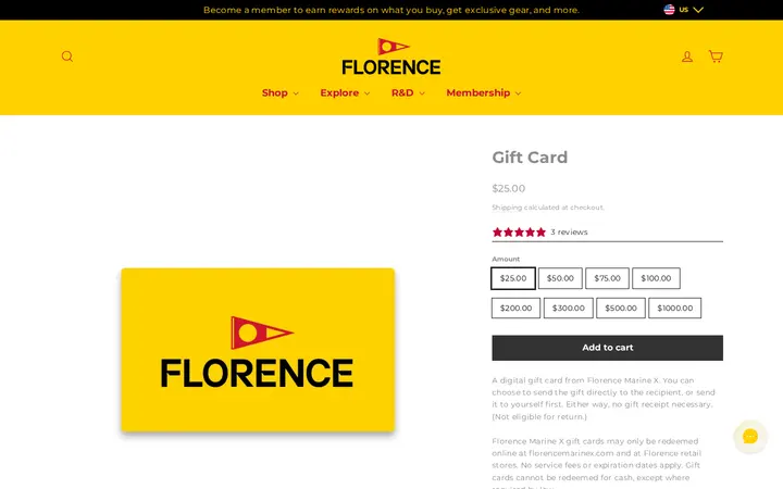 /products/gift-card — Florence Waikiki - Honolulu