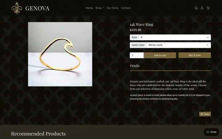 /collections/hawaiian-jewelry/products/14kt-wave-ring — Genova Hawaii