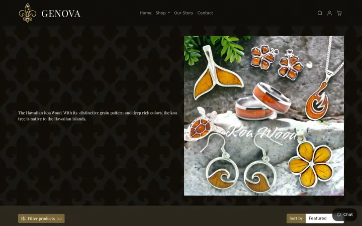 /collections/koa-wood-jewelry-1 — Genova Hawaii