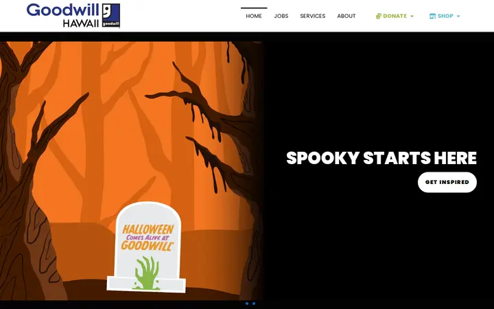 Website of Goodwill Store and Donation Center