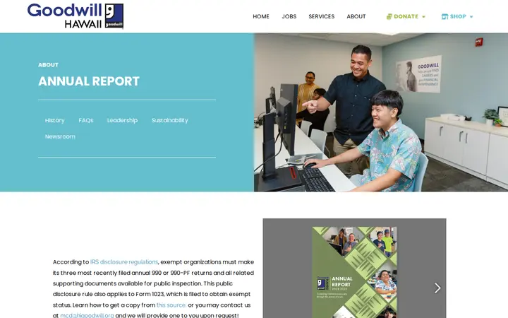 /about-goodwill/annual-report — Goodwill Store and Donation Center