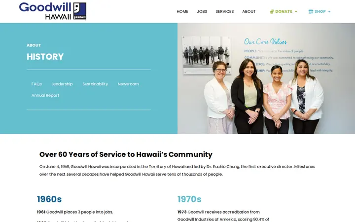 /about-goodwill/history — Goodwill Store and Donation Center
