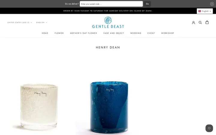 /collections/henry-dean — Gentle Beast Flower
