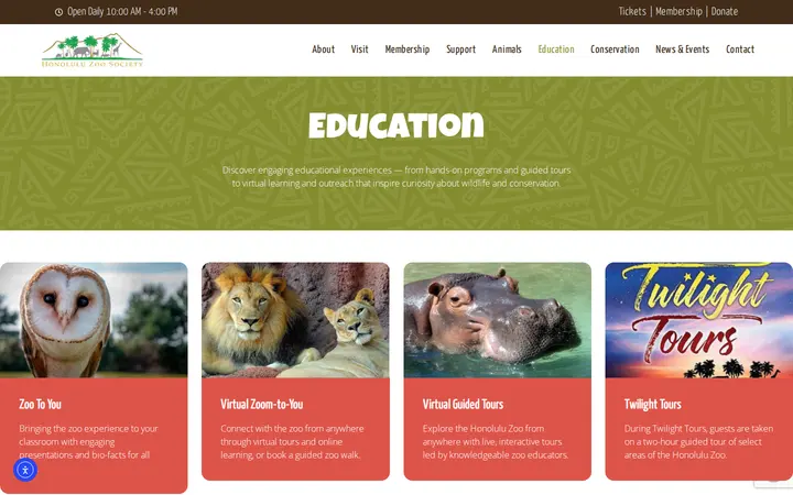 /education — Honolulu Zoo Gift Shop
