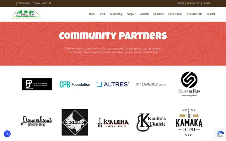 /about/community-partners — Honolulu Zoo Gift Shop