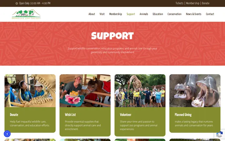 /support — Honolulu Zoo Gift Shop