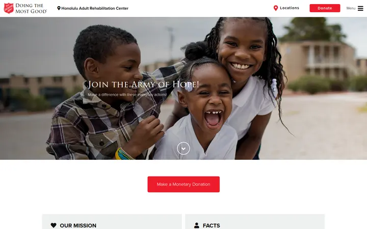 /honolulu_adult_rehabilitation_center/the-army-of-hope — The Salvation Army Thrift Store & Donation Center