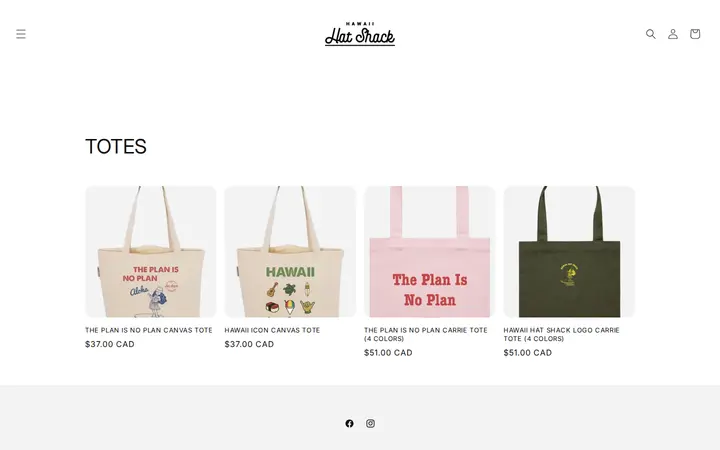 /collections/totes — Hawaii Hat Shack