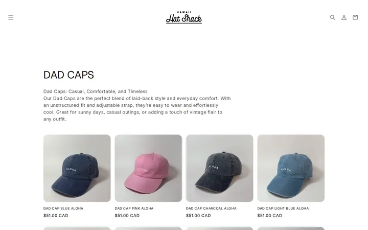 /collections/dad-caps — Hawaii Hat Shack